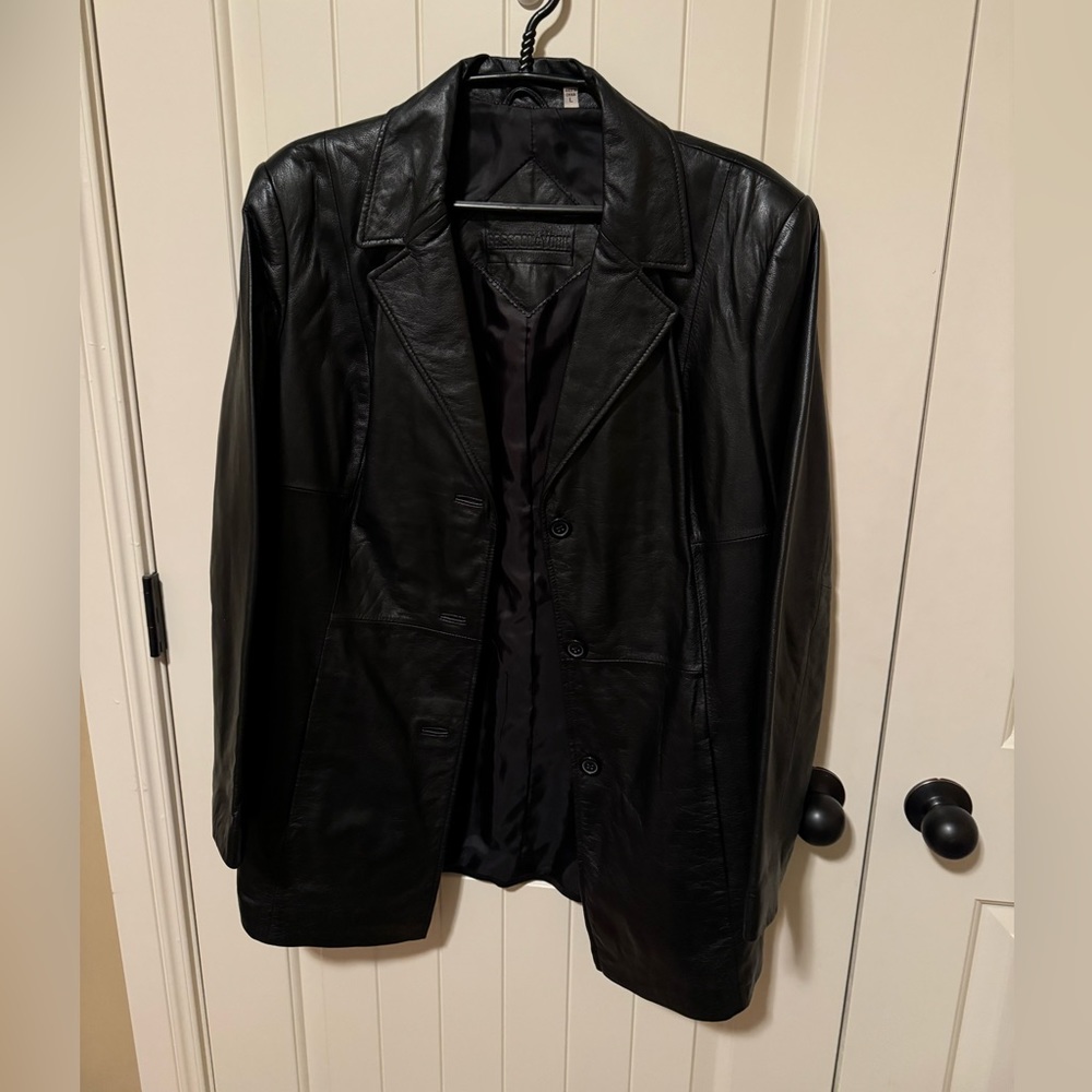 Preston & York leather coat